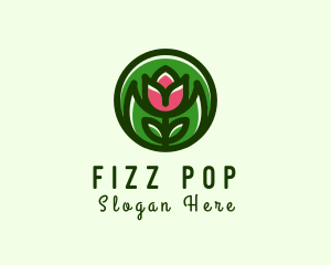 Tulip Flower Gardening logo design