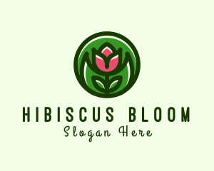 Tulip Flower Gardening logo design