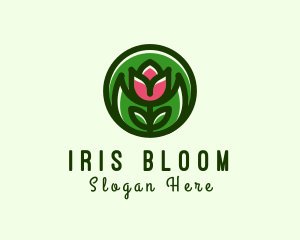 Tulip Flower Gardening logo design