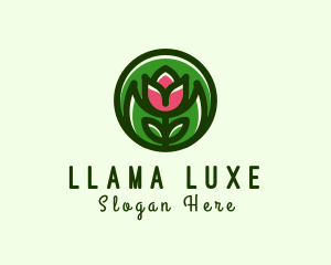 Tulip Flower Gardening logo design