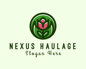 Tulip Flower Gardening logo design