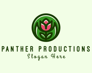 Tulip Flower Gardening logo design