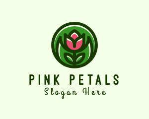 Tulip Flower Gardening logo design