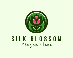 Tulip Flower Gardening logo design