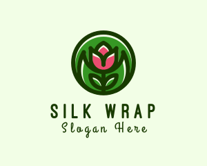 Tulip Flower Gardening logo design