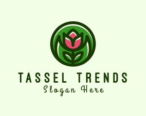 Tulip Flower Gardening logo design