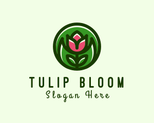 Tulip Flower Gardening logo