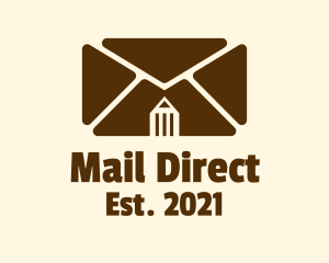 Pencil Mail Envelope logo