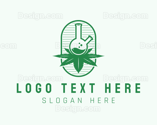 Marijuana Lab Flask Logo