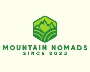 Hexagon Mountain Farm logo design