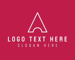 Modern Triangular Letter A logo