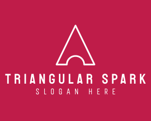 Modern Triangular Letter A logo