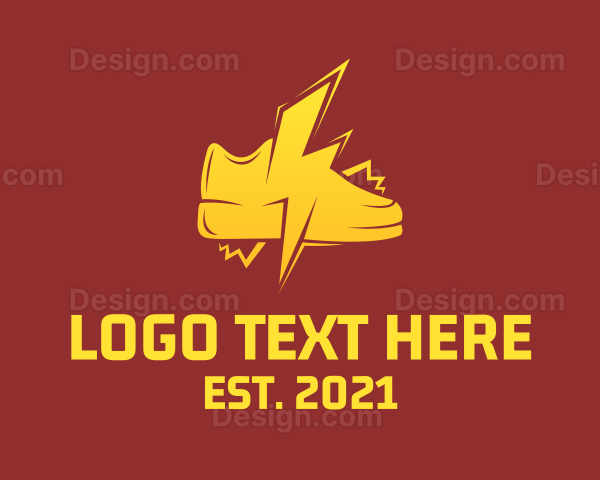 Lightning Bolt Sneakers Logo