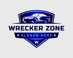 Sedan Car Automobile logo design