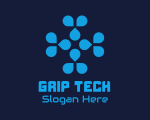 Blue Tech Company logo design