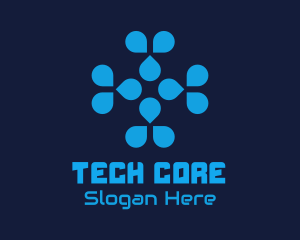 Blue Tech Company logo design