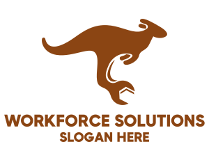 Mechanical Fix Kangaroo logo design