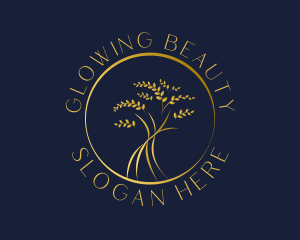 Gold Tree Leaves logo