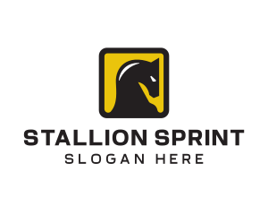 Stallion Horse Equine logo design