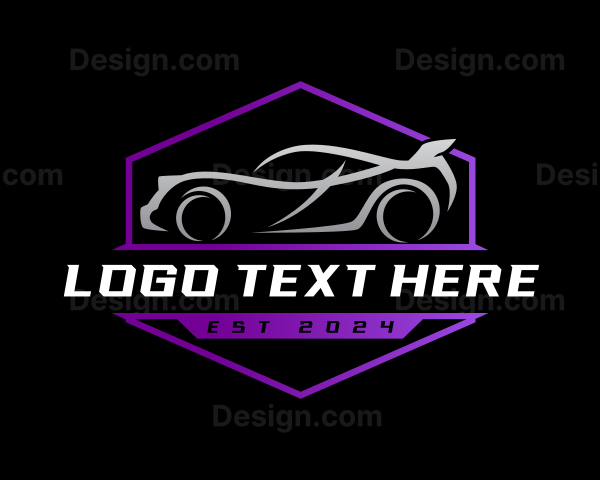 Sports Car Garage Logo