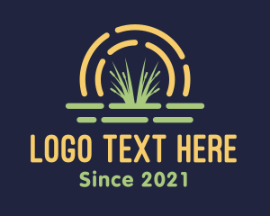 Wild Grass Sunset logo design