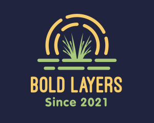 Wild Grass Sunset logo design