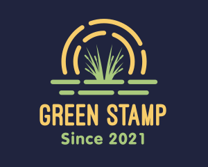 Wild Grass Sunset logo design