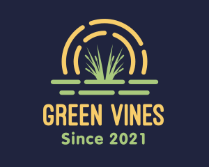 Wild Grass Sunset logo design