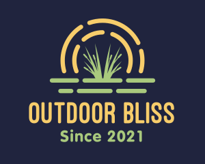 Wild Grass Sunset logo design