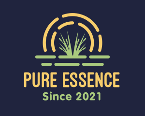 Wild Grass Sunset logo design