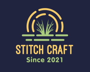 Wild Grass Sunset logo design