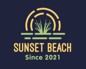 Wild Grass Sunset logo design