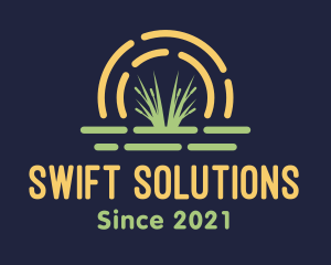 Wild Grass Sunset logo design