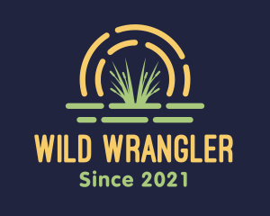 Wild Grass Sunset logo design