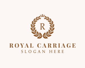 Royal Crest Wreath logo design