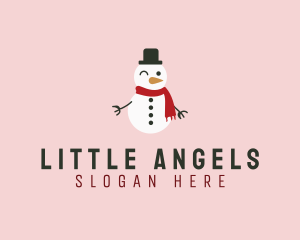 Christmas Cute Snowman logo