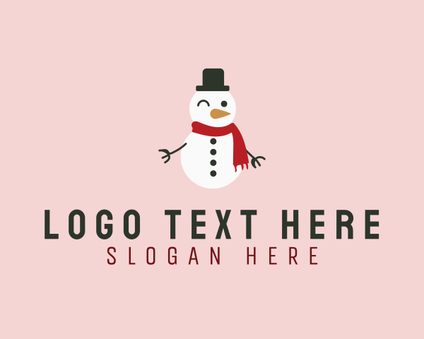 Christmas Cute Snowman logo