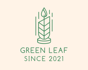 Organic Leaf Candle  logo