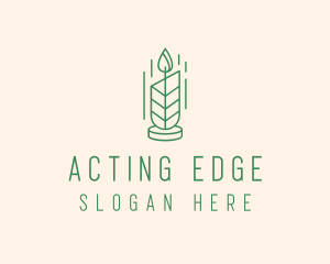 Organic Wax Candle  logo design