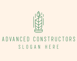 Organic Wax Candle  logo design