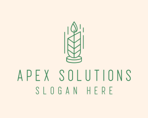 Organic Wax Candle  logo design