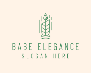 Organic Wax Candle  logo design