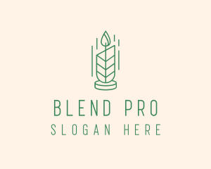 Organic Wax Candle  logo design