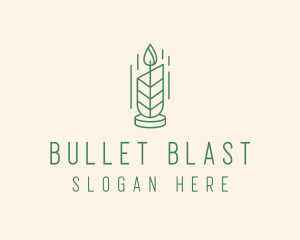 Organic Wax Candle  logo design