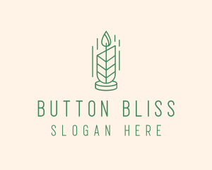 Organic Wax Candle  logo design