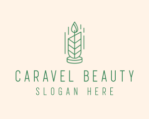 Organic Wax Candle  logo design