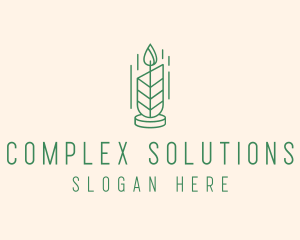 Organic Wax Candle  logo design