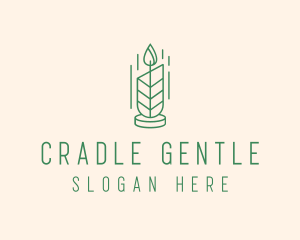 Organic Wax Candle  logo design