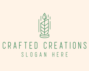 Organic Wax Candle  logo design