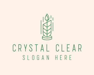 Organic Wax Candle  logo design